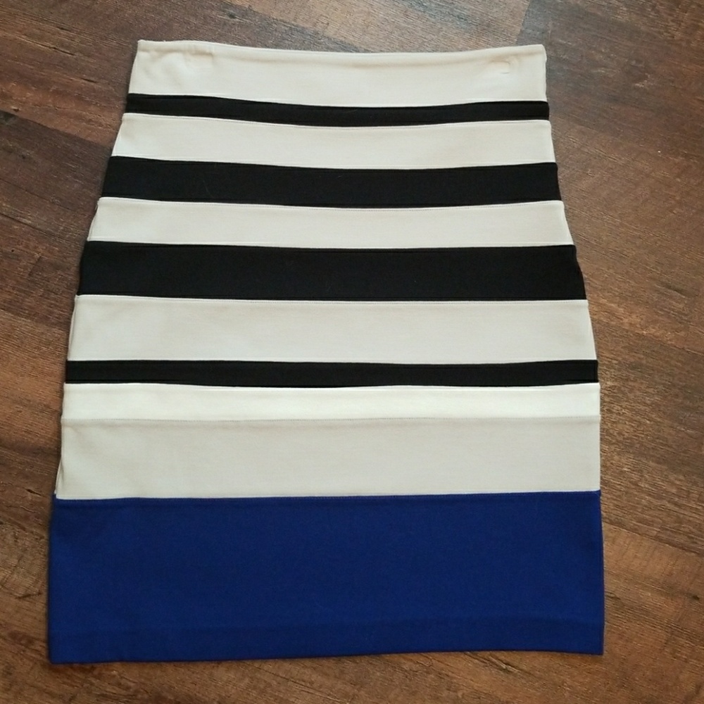 Express Striped Skirt